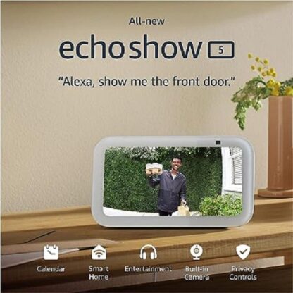 Amazon Echo Show 5(3nd Gen,2023) Glacier White - Image 2