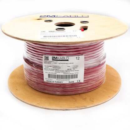 Fire cable JY(St)YLg 2x2x0.8 mm RED