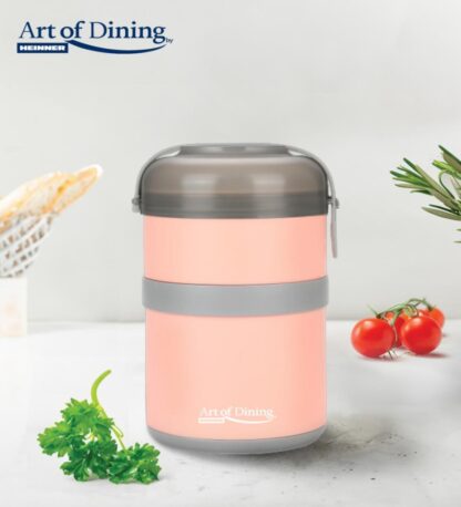 DOUBLE THERMAL CASSEROLE 920 ML, LOCA, PINK - Image 4