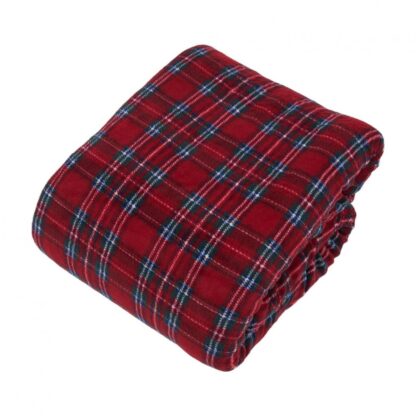 Fur blanket 200x220 cm Checkered - Image 3
