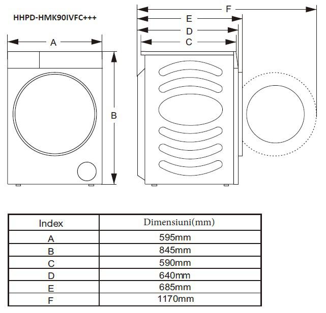 HEINNER HEAT PUMP Tumble Dryer HHPD-HMK90IVFC+++, - Image 7