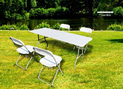 HR SET TABLE WITH 4 FOLDABLE PLASTIC CHAIRS - Image 2