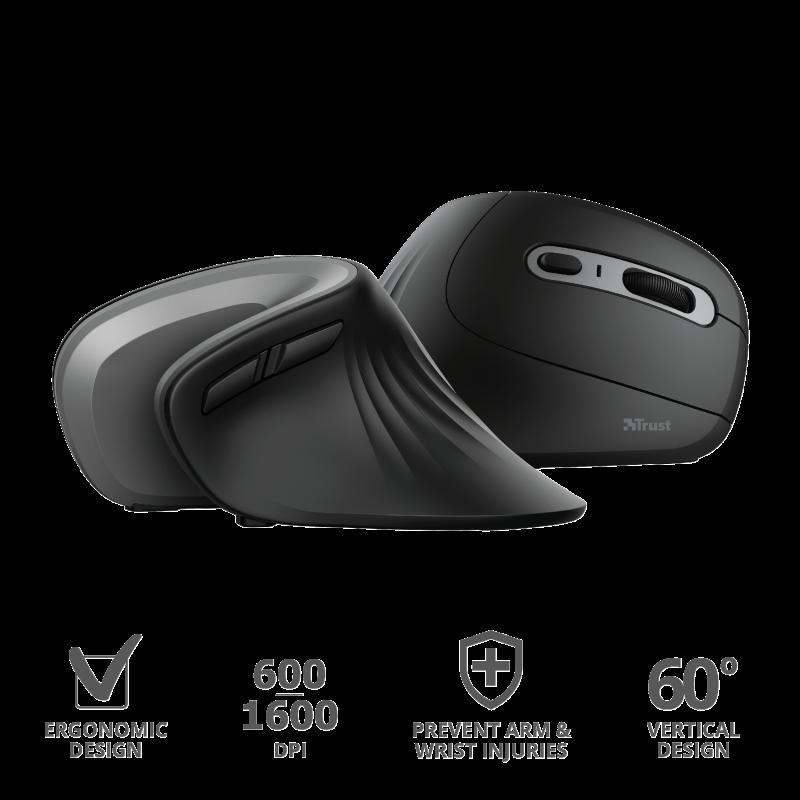 Trust Verro Ergonomic Wireless Mouse Eu Supplies