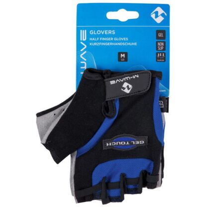 M-WAVE L CYCLING GLOVES, BLUE-BLACK - Image 2