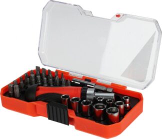 SET OF 36 PIECES SCREWDRIVER+BITS+TUBULAR