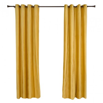 Velvet Curtains 140x270 Cm Yellow, Yellow Velvet Curtains