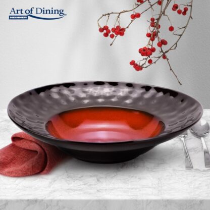 SET OF 4 X DEEP CERAMIC PLATE 30.5CM, VULCANO - Image 2