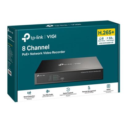 TP-Link VIGI 8 CH POE+ NW VIDEO RECORDER - Image 4