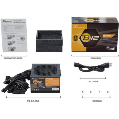 PSU Seasonic B12 BC-650 80+ Bronze 650 - Image 5