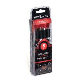 SERIOUX 2X RCA M- 2X RCA F CABLE 1.5M