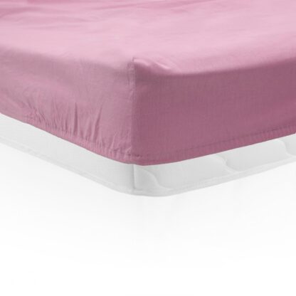 BED SHEET WITH ELASTIC 180X200 CM PINK