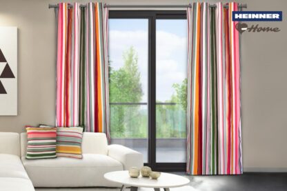SET 2 curtains 140X270 CM - Pink Stripes