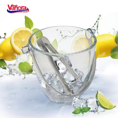 GLASS BREAKFAST BOWL WITH STAINLESS STEEL TONGS 800 ML - Image 4