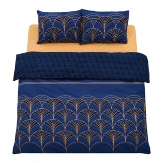 King size linen, cotton, 132 TC, Wave