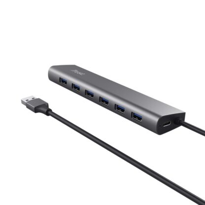 Hub Trust Halyx 7xUSB 3.2 Gen1, gray - Image 5