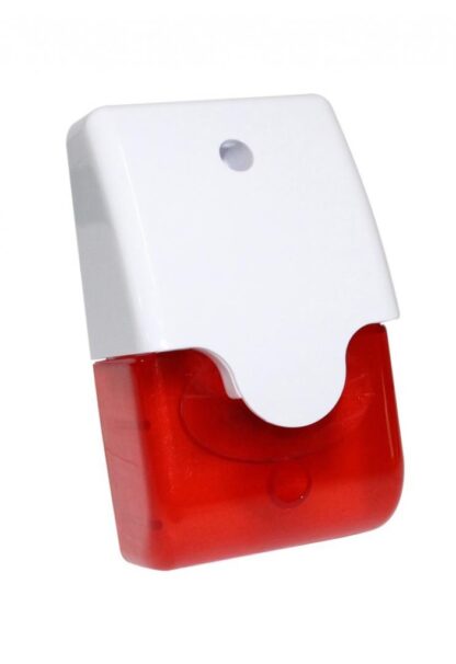 Piezo siern with flash Red