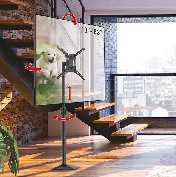 Barkan Fixed Floor Stand TV Mount 13-83"