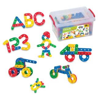BUILDING SET, CLICK CLICK PUZZLE, 96 PCS