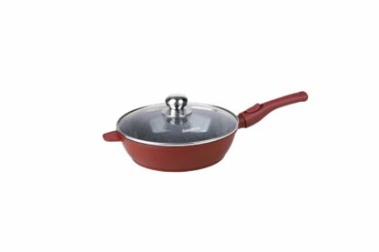 Aluminum deep frying pan + Lid 26x7CM, CALABRIA - Image 6