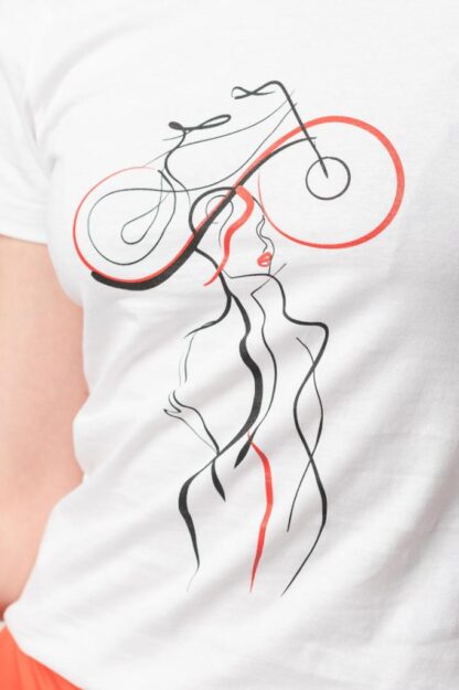 T-Shirt Casual F Lady With ... White-L - Image 6