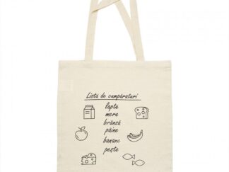 Cotton shopping bag with print
