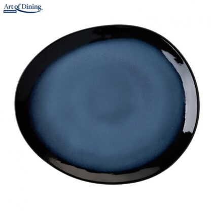 SET OF 4 OVAL CERAMIC PLATES 28 CM, SERENITY - Image 2