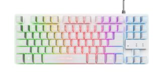 Trust GXT833W Thado keyboard, white
