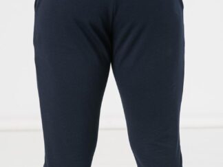 Navy Men's Casual Cotton Pants-XL