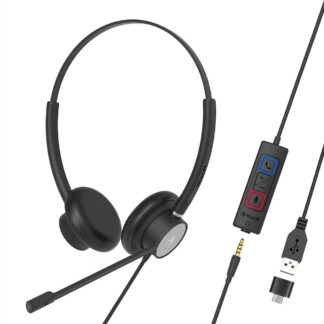Tellur Voice 420 USB headphones, black