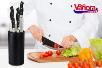 Universal knife block Black 22.5x 11cm