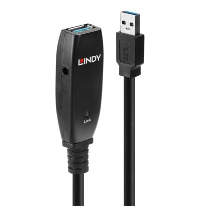 Lindy 15m USB 3.0 Active Extension Slim cable, black - Image 4