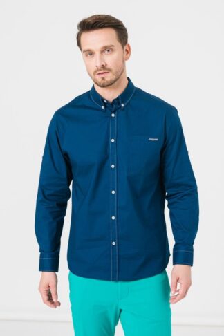 MEN'S CASUAL SHIRT LIGHT NAVY S