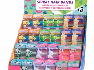 SPIRAL ELASTIC FOR HAIR, 5 PIECES.