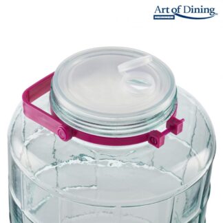 GLASS JAR WITH PLASTIC LID 15L