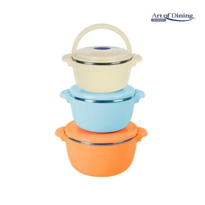 FOOD WARMER 3 PCS SET 2+4+6L,BELLY ORANGE - Image 2