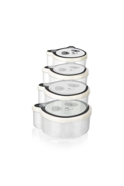 Set of 4 pans with lids