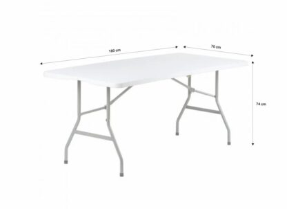 HR SET TABLE WITH 4 FOLDABLE PLASTIC CHAIRS - Image 3