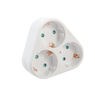 SPACER triple plug, Schuko, max 3500W, 16A