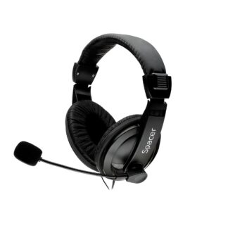 Headset with microphone Spacer, multimedia, black