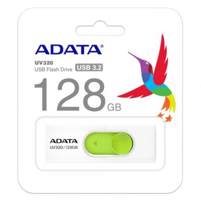 USB Flash Drive ADATA UV320 128GB WHITE/GREEN RETAIL