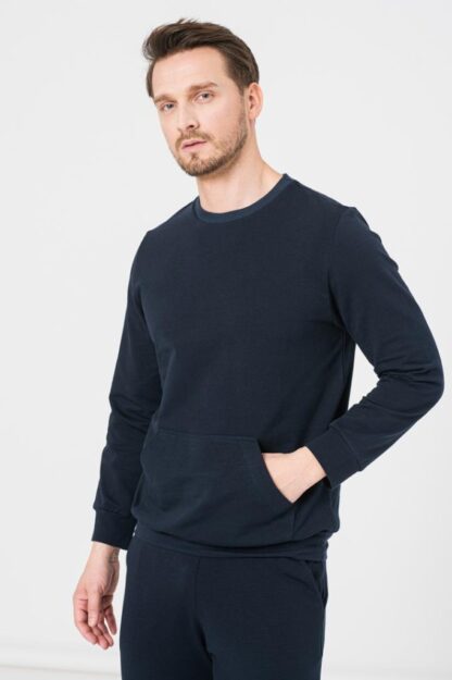 Navy-Xxl Men's Casual Cotton Blouse - Image 4