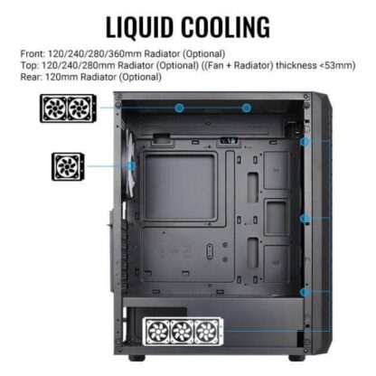 PC Case Aerocool Beam V2 RGB black