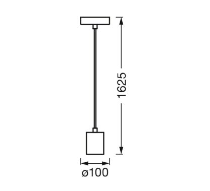 1906 PENDULUM BOBBIN E27 BK LEDV - Image 2