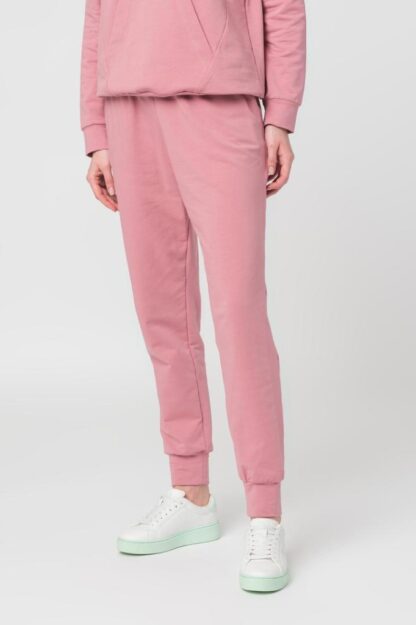 Pink-M Cotton Women's Pants