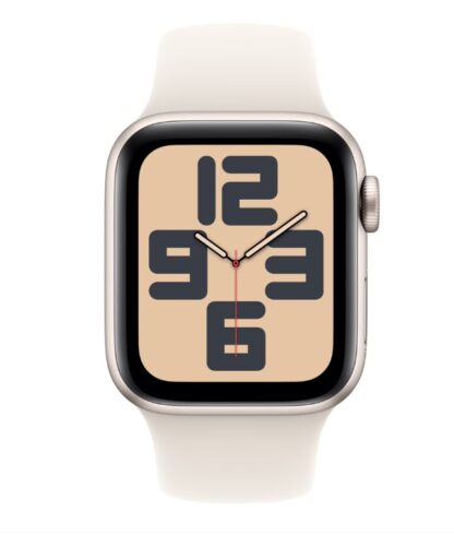 Apple Watch SE GPS 40mm Starlight Aluminium Case with Starlight Sport Band - S/M