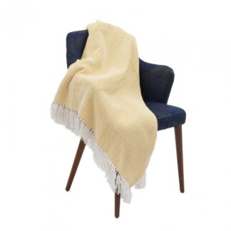 Plaid blanket 160X200 CM ZIG YELLOW