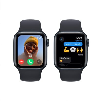 Apple Watch SE GPS + Cellular 40mm Midnight Aluminium Case with Midnight Sport Band - M/L - Image 2