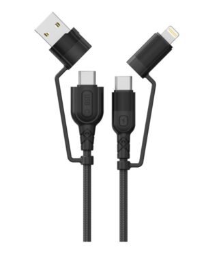 Cablu Audio Lemontti USB A&C-USB-C 1,2m