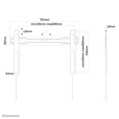 Neomounts Screen TV Wall Mount Fix 37"-75" - Image 3