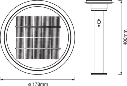 Outdoor solar pole with LEDVANCE sensor - Image 5